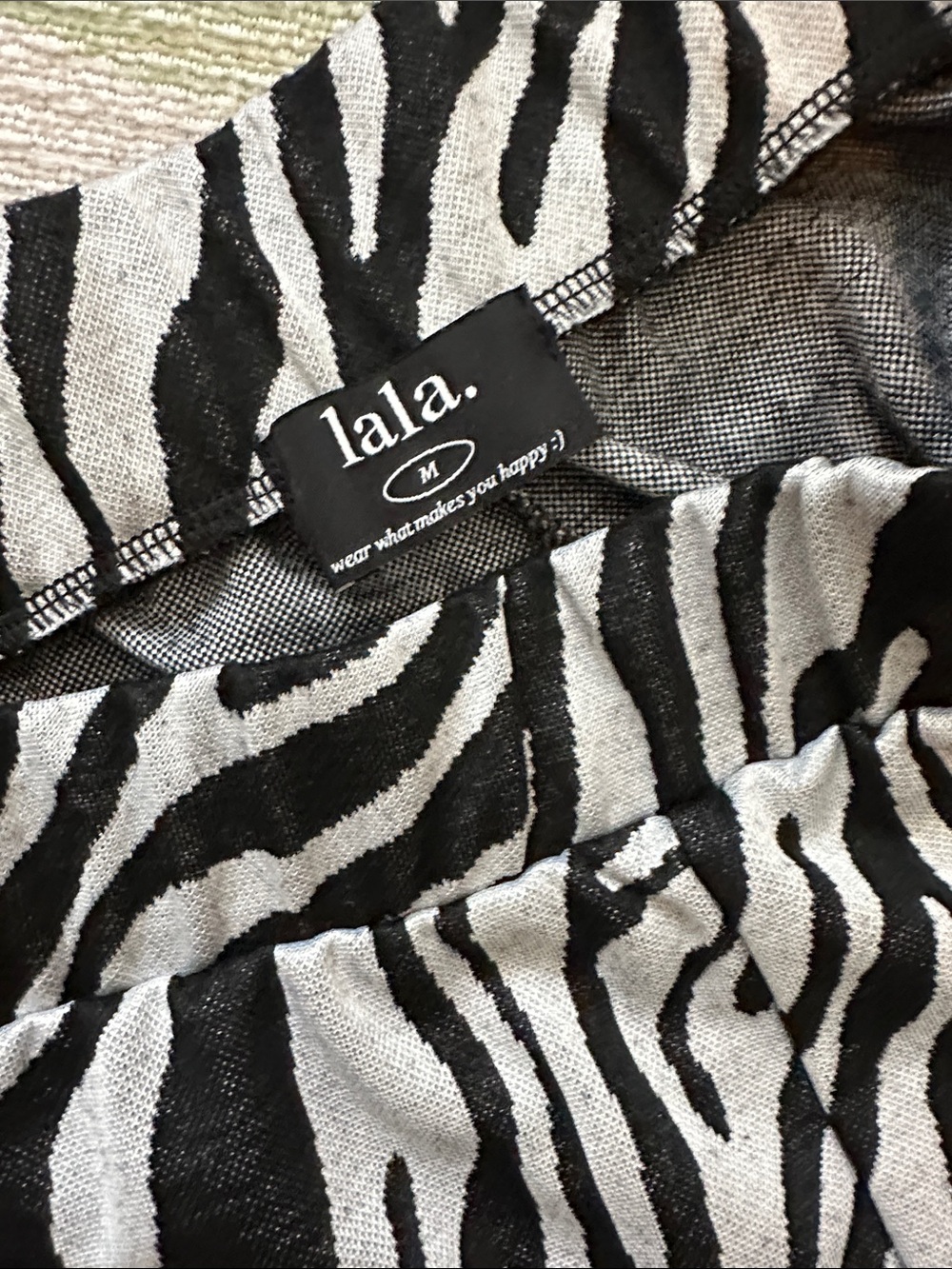 Dressed in LALA Wide Legged Zebra Print Pants